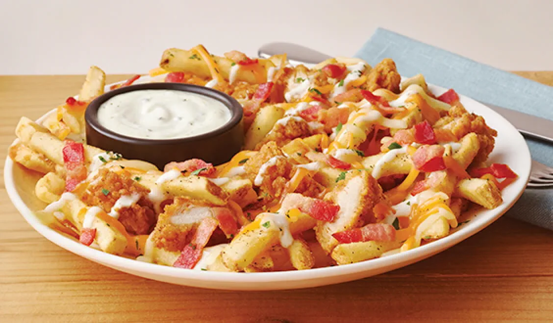 Image of Applebee's NEW Chicken and Bacon Loaded Fries